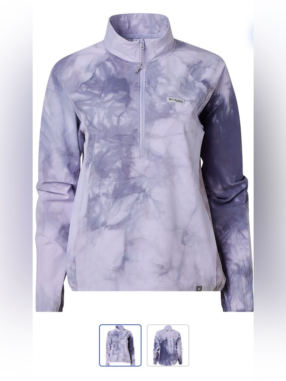 Columbia Lavender Tie-Dye Half-Zip Pullover